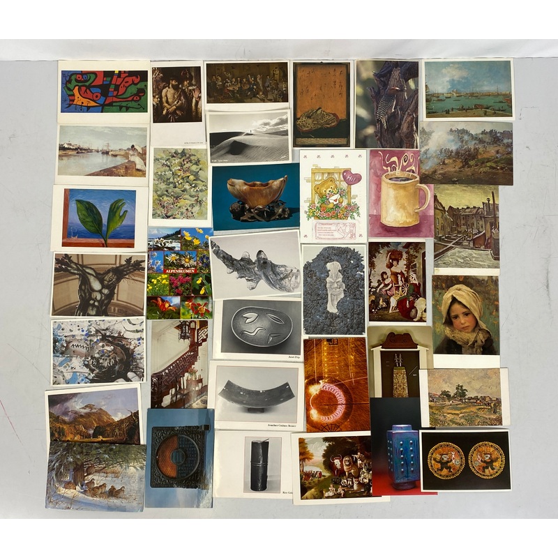Lot of Art and Nature Postcards and Ephemera