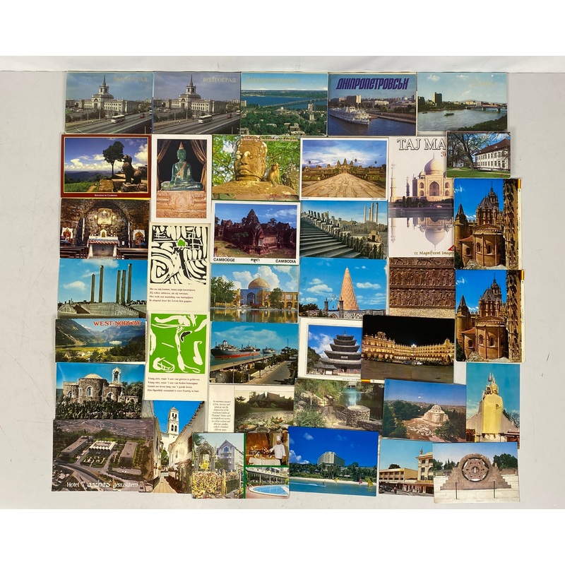 Lot of International Postcards and Travel Ephemera