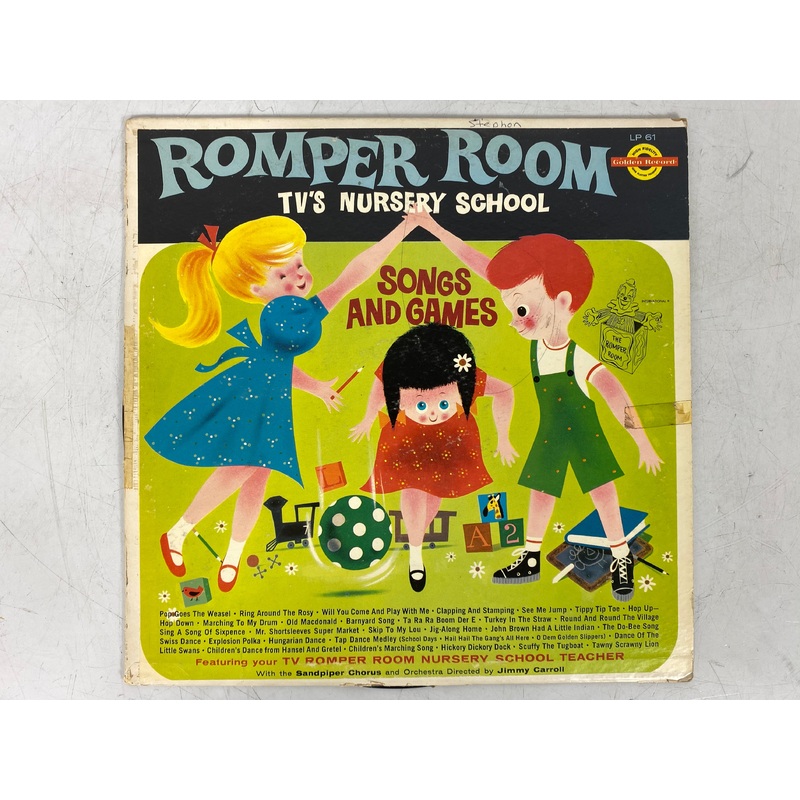 TV’s Nursery School Songs Romper Room Songs and Games (1964) Vinyl Record