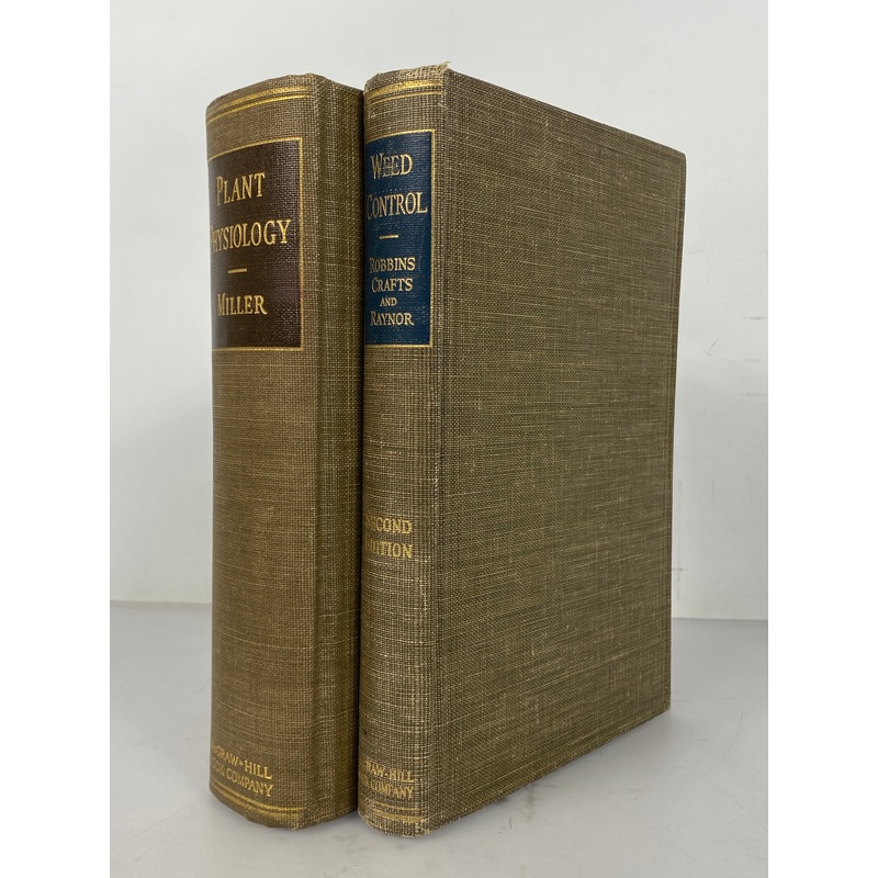 2 Vols: Plant Physiology (1938)/Weed Control (1952) Vintage McGraw-Hill HC