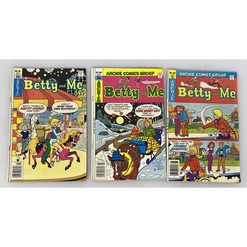 Archie Comic Betty and Me Lot of 3 1979