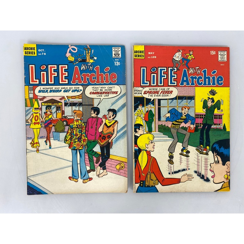 Archie Comic Life with Archie Lot of 2 No 30 1968-1971