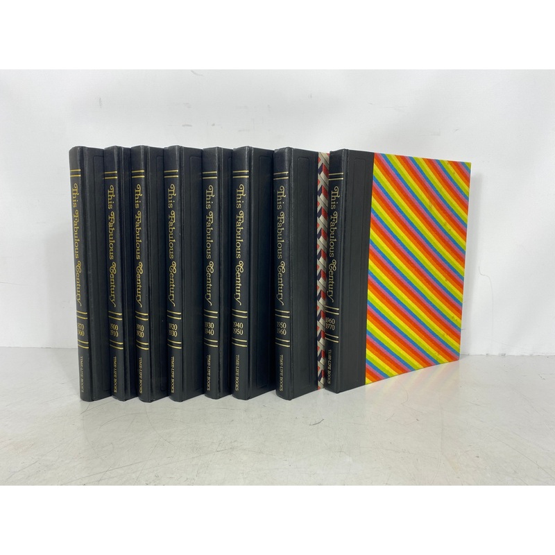 Complete Set of 8 Time Life Books This Fabulous Century 1870-1970 Decorative HC