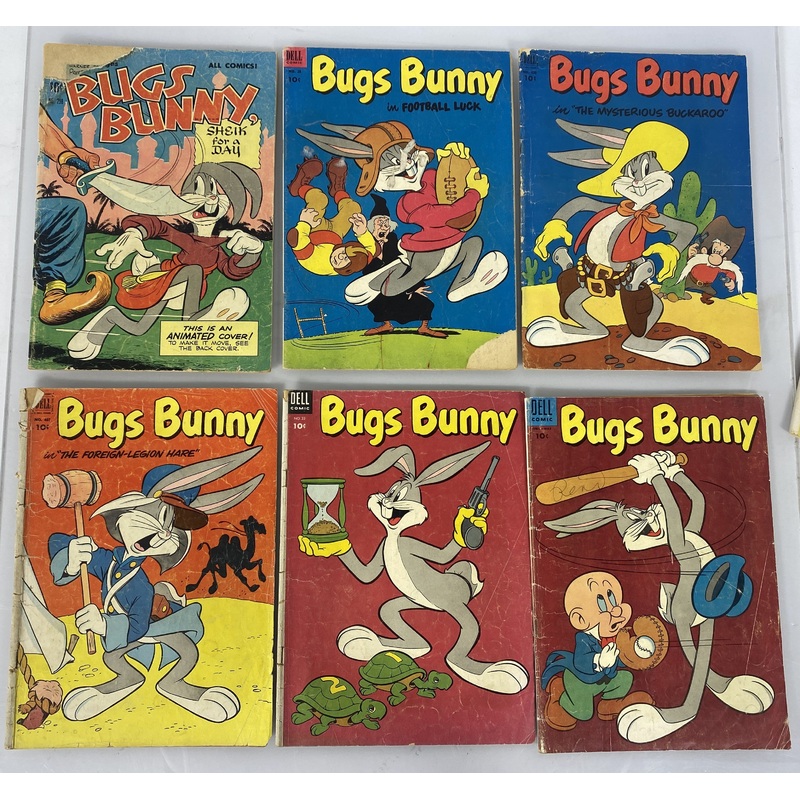 Dell Comics Bugs Bunny Lot of 7 1950-1955