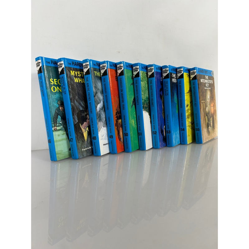 Hardy Boys Lot (10) Flashlight Glossy Cover #’s 46-55 HC