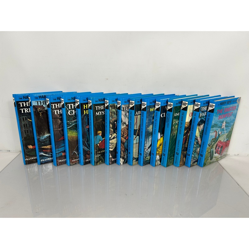 Hardy Boys Lot of First 15 Flashlight Glossy Cover #’s 1-15 HC