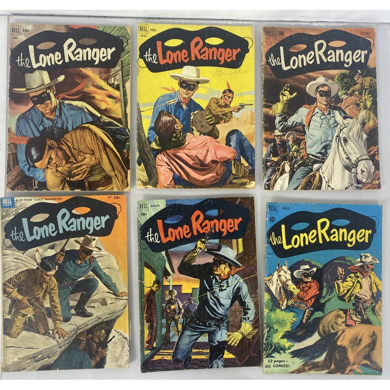 Lone Ranger Lot of 6 Dell Comics