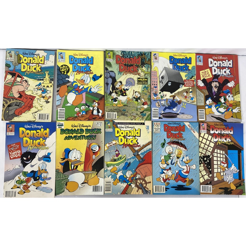 Lot of 10 Walt Disney’s Donald Duck Adventures Disney Comics 1990-1993
