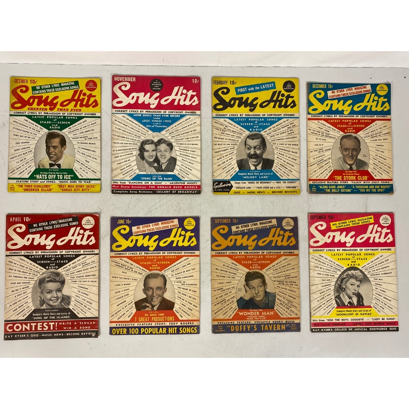 Lot of 13 Song Hits (1940-1945)