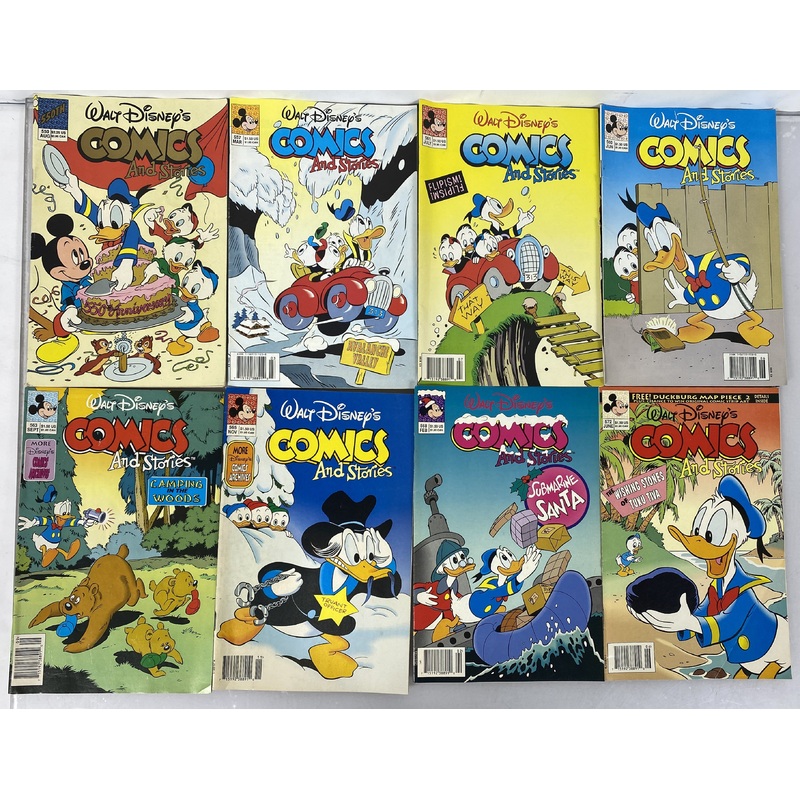 Lot of 13 Walt Disney’s Comics and Stories Disney Comics 1990-1995