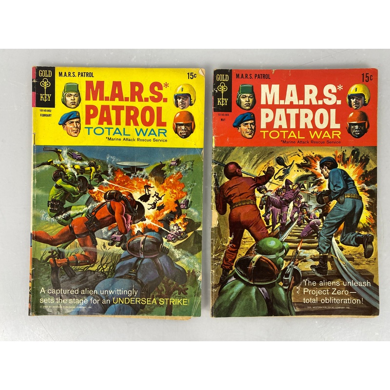Lot of 2 M.A.R.S. Patrol Gold Key Comics 1969
