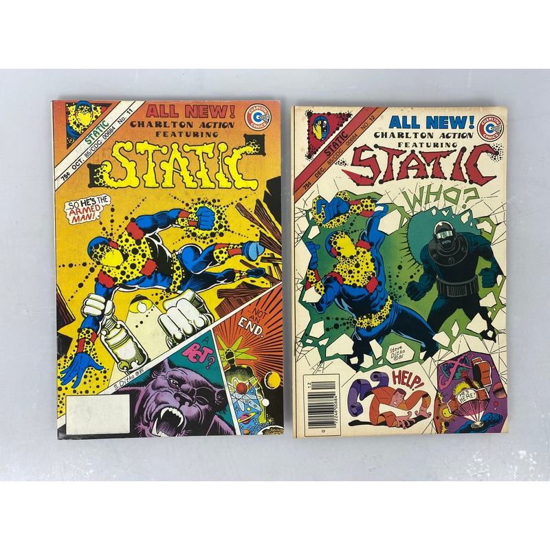 Lot of 2 Static 1985 Charlton Comics
