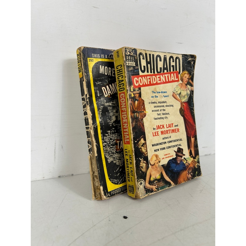 Lot of 2 Vtg Big City Chronicles Chicago Confidential & Take It Easy 1938-50 SC