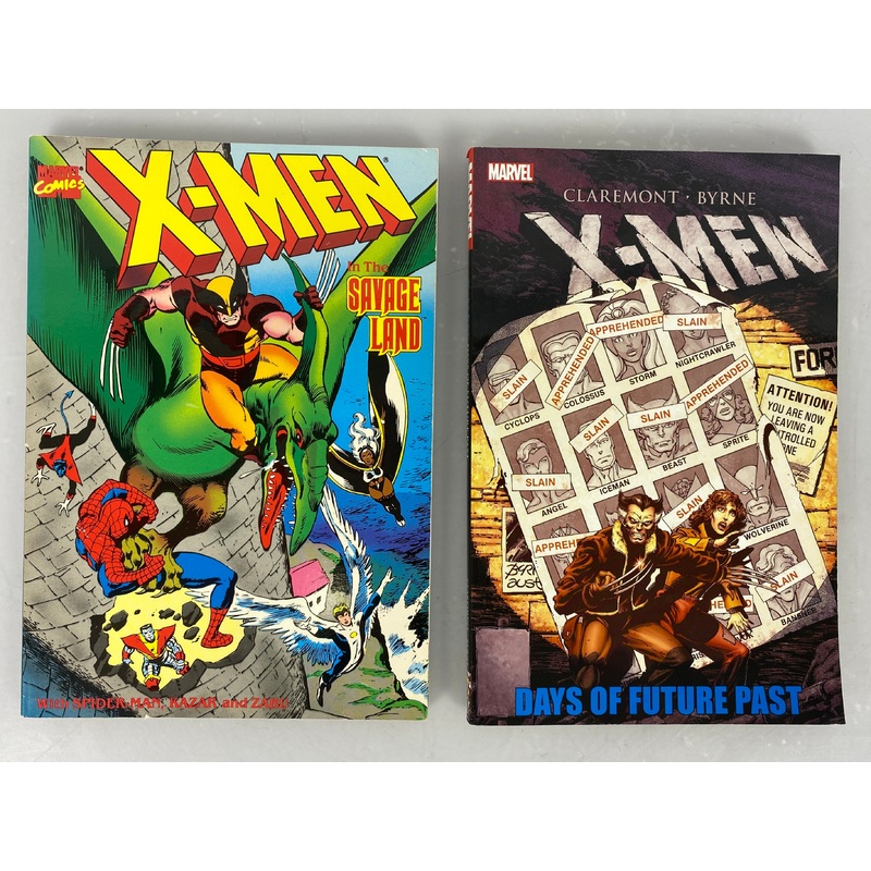 Lot of 2 X-Men Savage Land and Days of Future Past (Marvel) SC