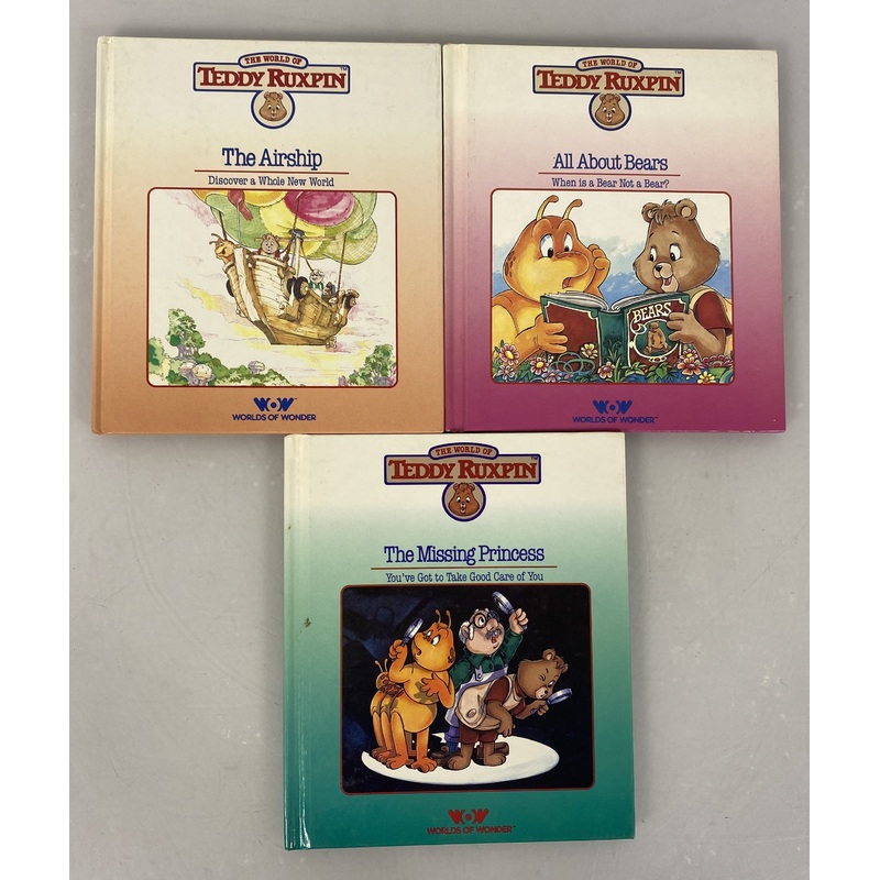 Lot of 3 Teddy Ruxpin HC Storybooks 1985