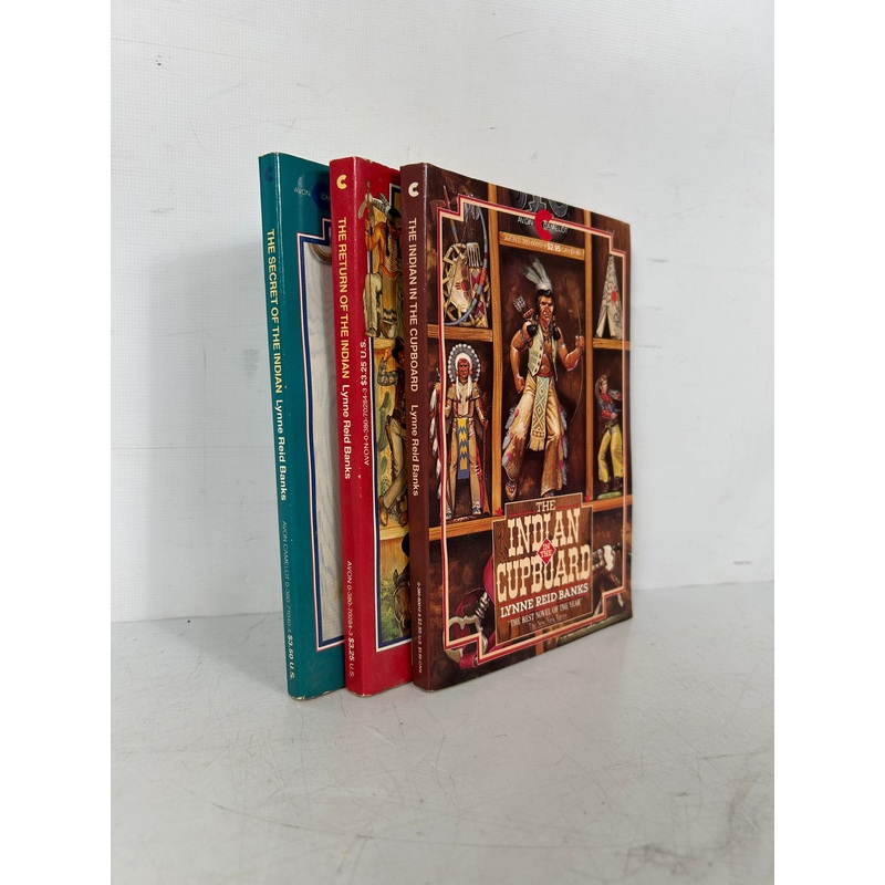 Lot of 3 Vtg The Indian In the Cupboard Childrens Books 1982-90 SC