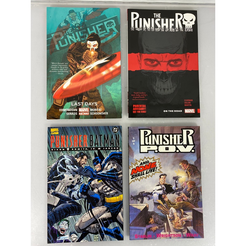 Lot of 4 Punisher Graphic Novels (Marvel) SC