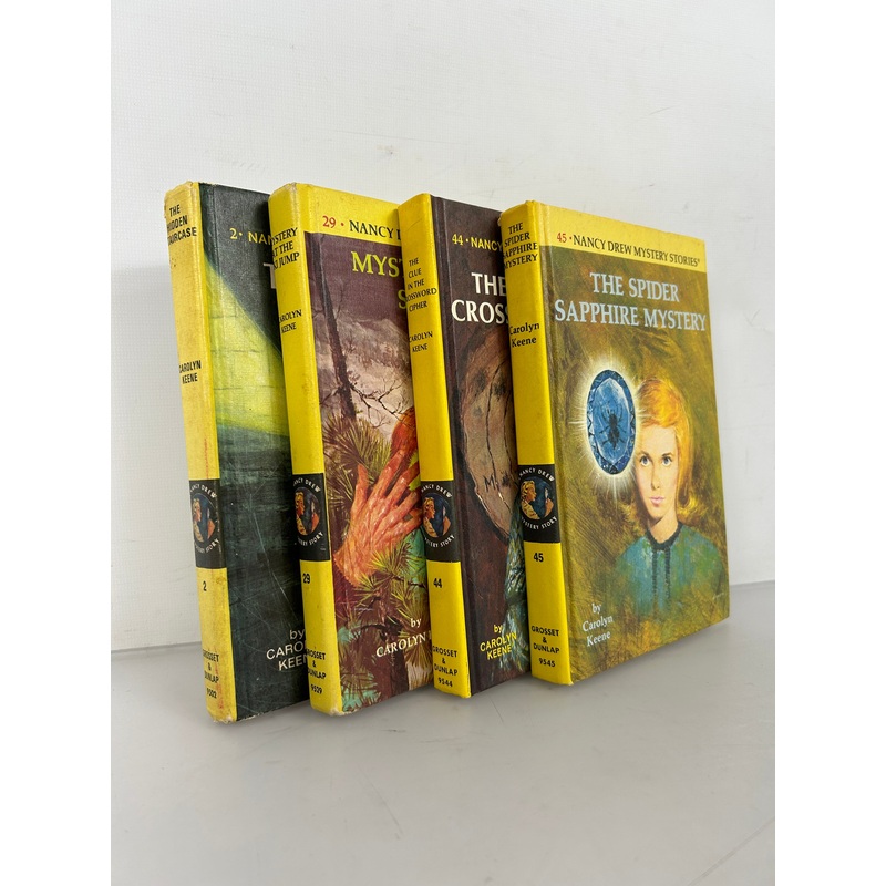 Lot of 4 Vintage Nancy Drew 1960s Matte Picture Covers Oval EPS HCDJ