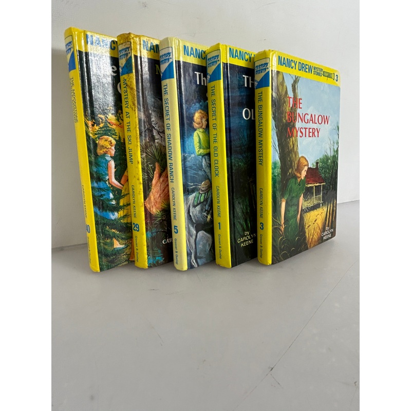 Lot of 5 Glossy Flashlight Cover Nancy Drew HC