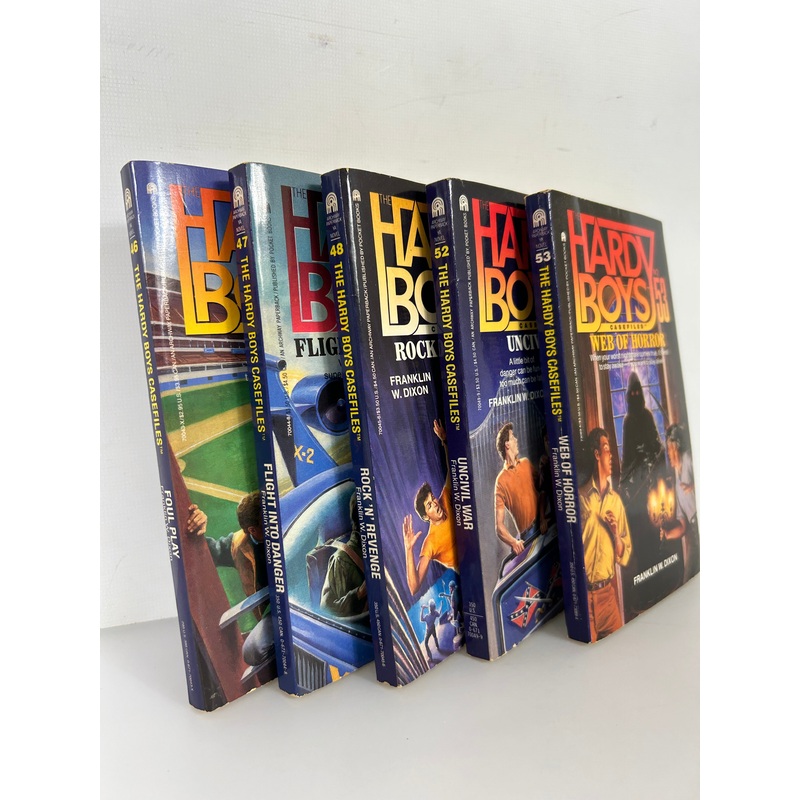 Lot of 5 Hardy Boys Casefiles VTG 90s YA Books Good Condition SC