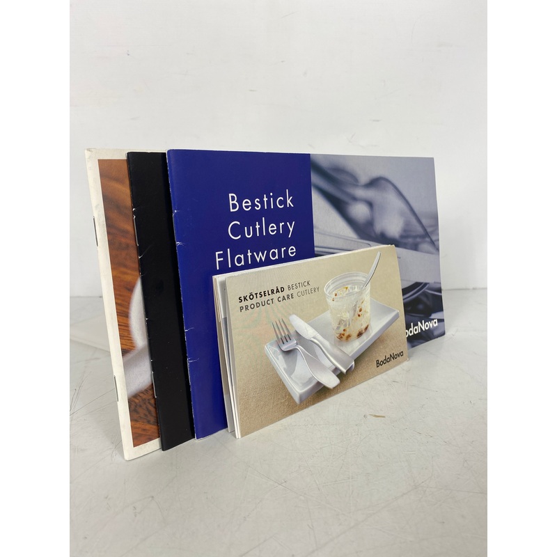 Lot of BodaNova (Sweden) Catalog Booklets: Cutlery/Stoneware/Glassware SC
