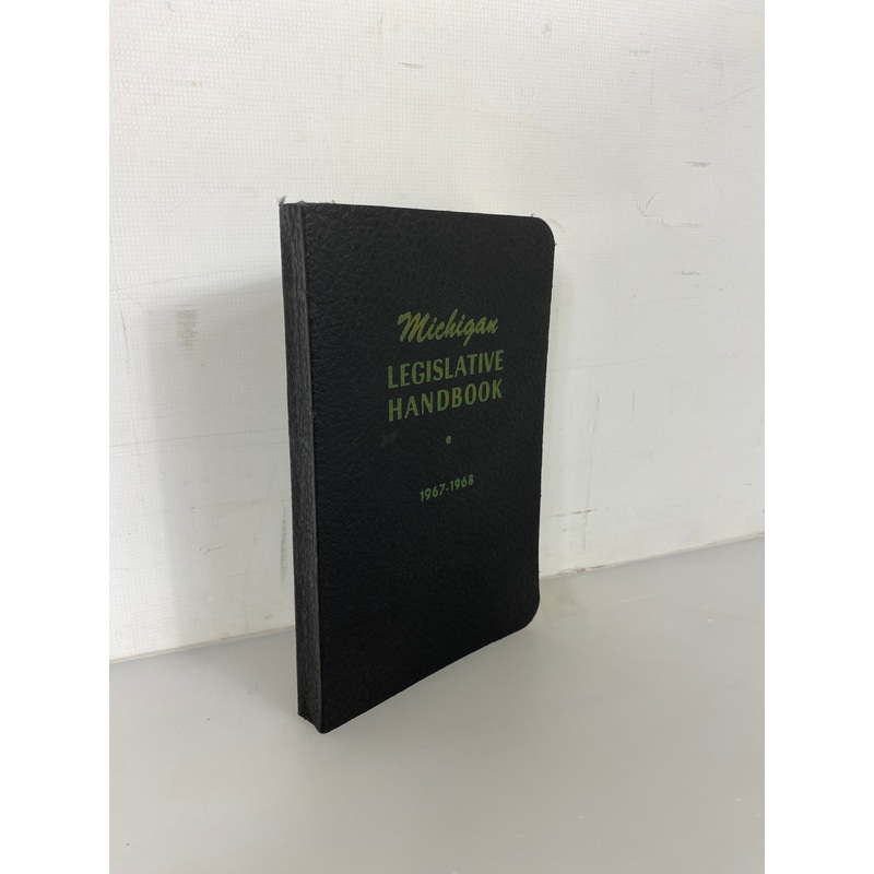 Michigan Legislative Handbook 1967-1968  Kenyon/Thatcher Vintage SC