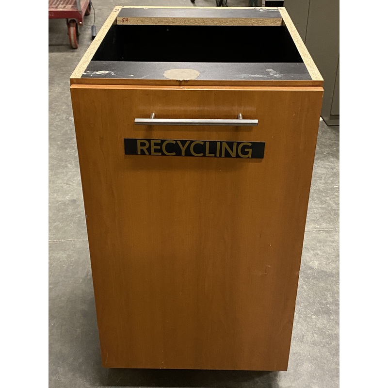 Wooden Commercial Recycling Receptacle Style #2