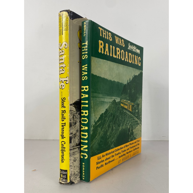 2 Vols: This Was Railroading/Santa Fe Steel Rails Through CA 1958-72 HC DJ