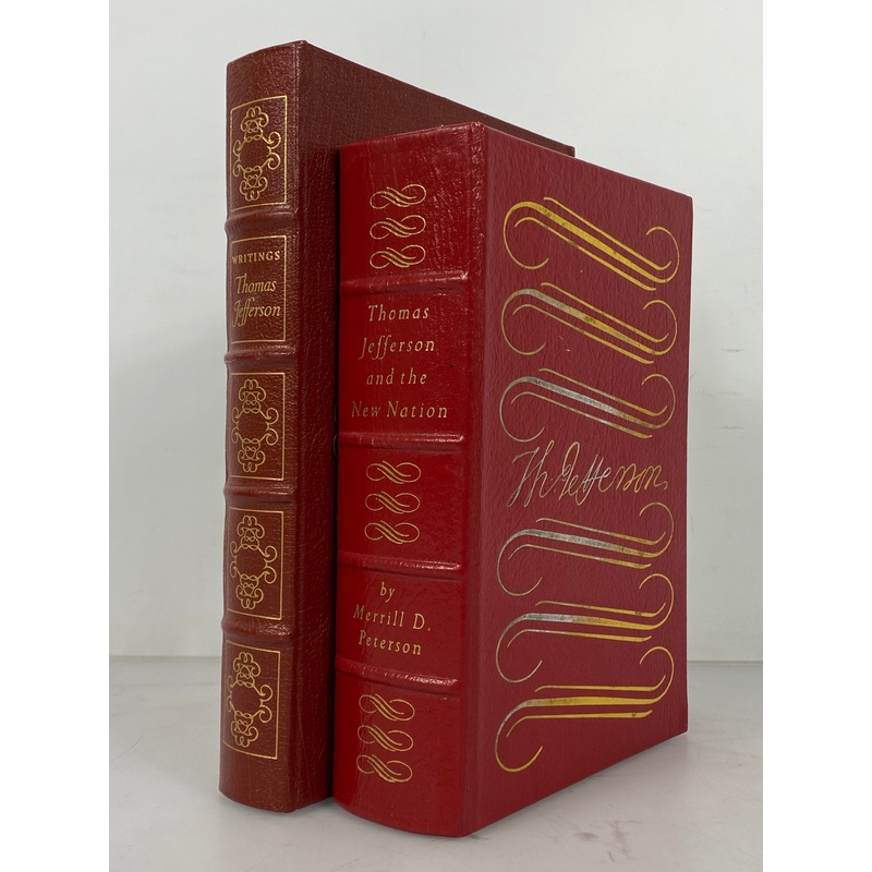 2 Vols: Thomas Jefferson & the New Nation/Writings Easton Press Leather Bound