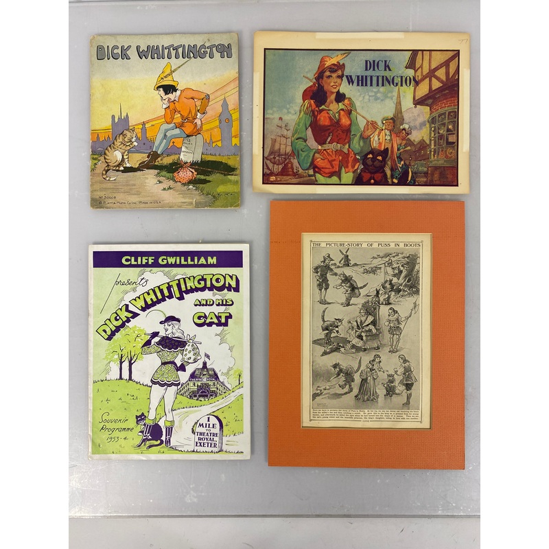 Dick Whittington Puss n Boots Historical Ephemera Lot 1953