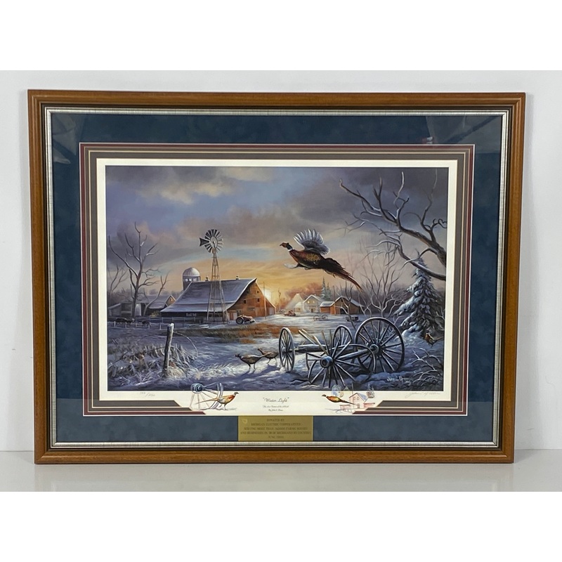 Framed Print Winter Light Signed by Artist John C. Green 108/250