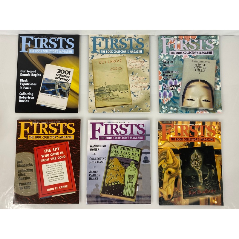 Lot of 10 Firsts Book Collector’s Magazine (2001 Full Year)