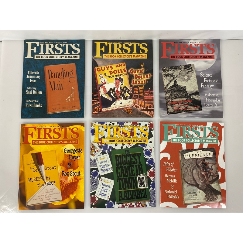 Lot of 10 Firsts Book Collector’s Magazine (2006 Full Year)