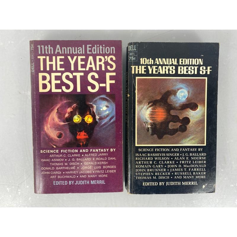 Lot of 2 Science Fiction Annual Year’s Best S-F Judith Merrill 1966, 1967