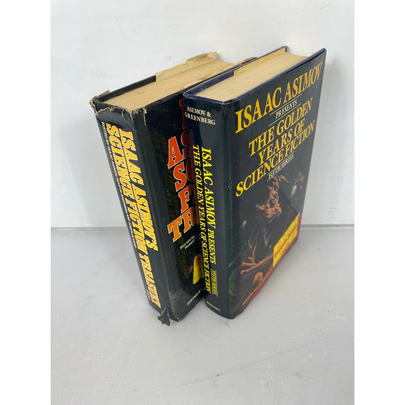 Lot of 2 Science Fiction Edited Volumes Asimov HC 1980-1985