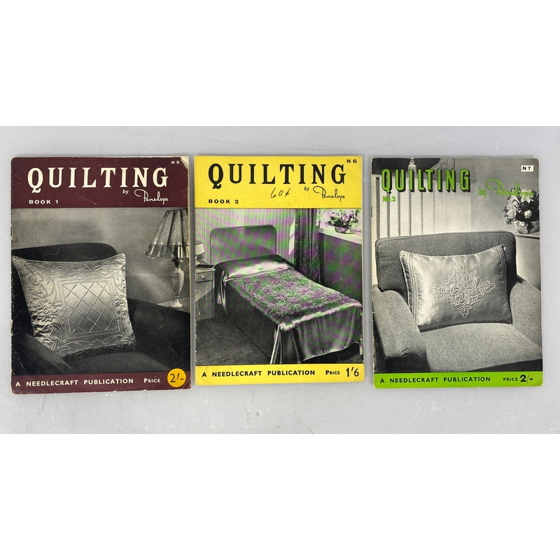 Lot of 3 Quilting by Penelope Vintage  Needlecraft Booklets