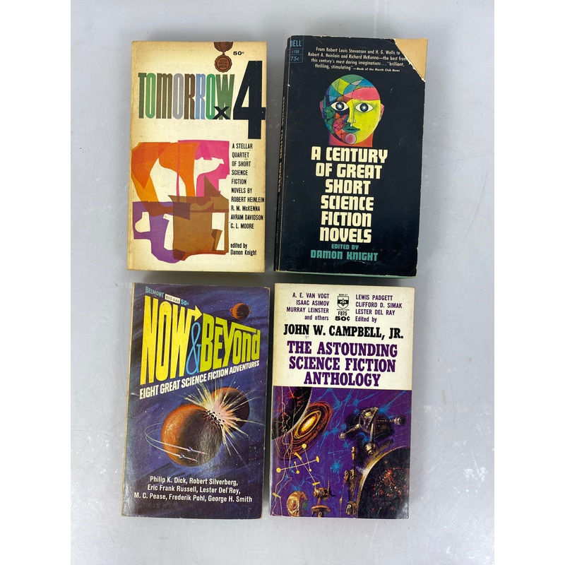 Lot of 4 Vintage Science Fiction Anthologies 1958-1965