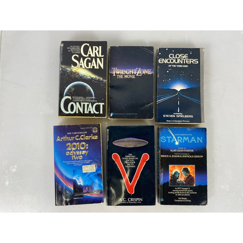 Lot of 6  Paperbacks 1980s Science Fiction/TV 1977-1986 SC