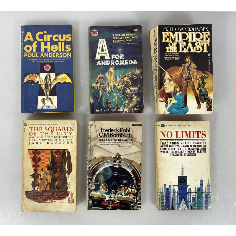 Lot of 6 Vintage Science Fiction Paperbacks (Lot #1) 1964-1980