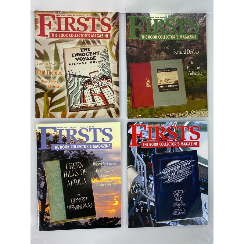 Lot of 9 Firsts Book Collector’s Magazine (2007)