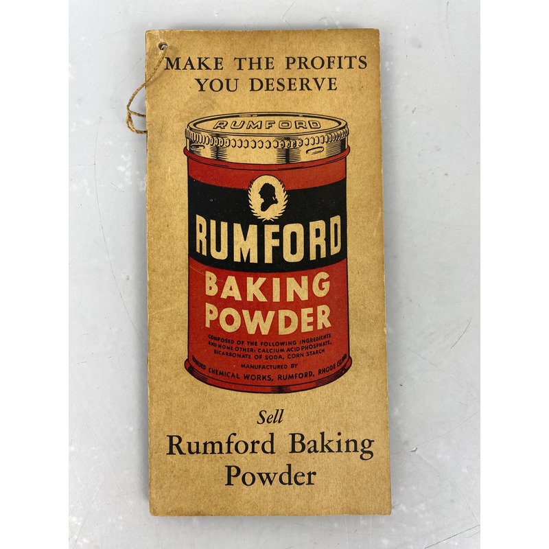 Rumford Baking Powder vintage stock book