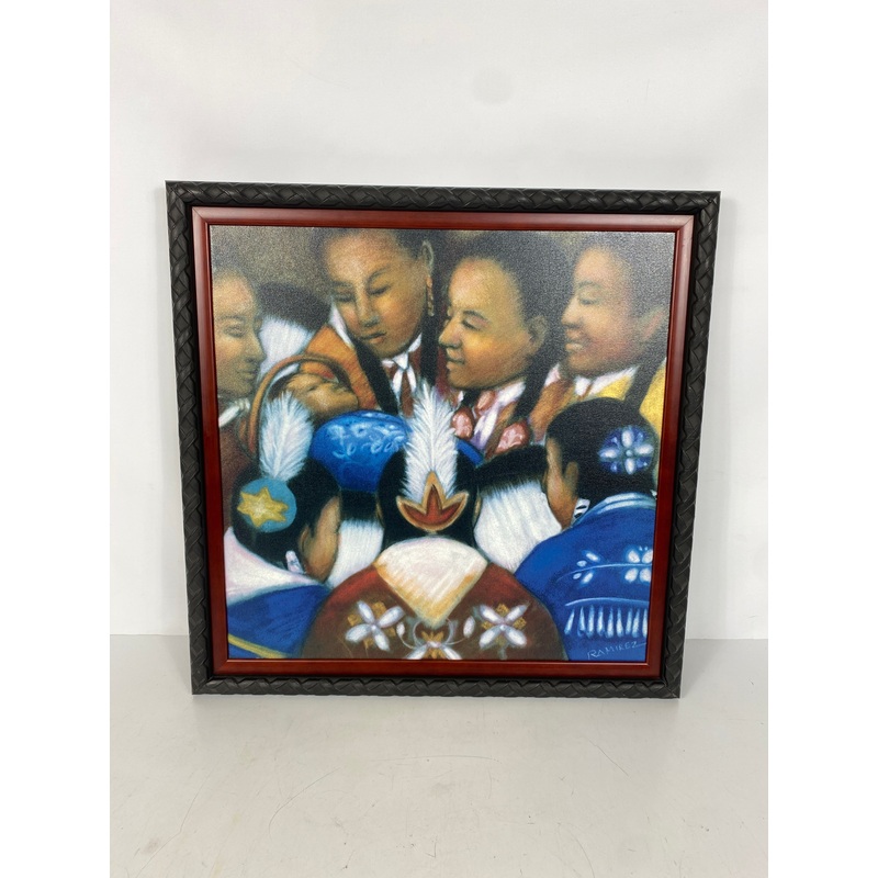 The Gathering Giclee Print on Canvas Signed by Artist Daniel Ramirez