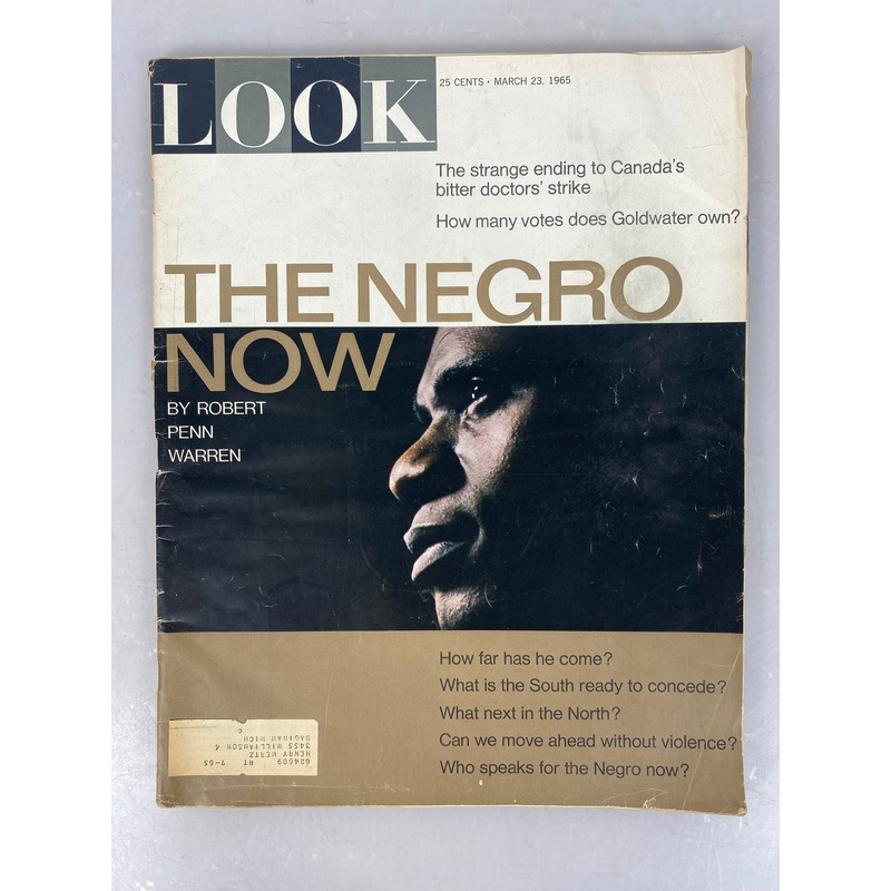 Vintage Look Magazine March 23, 1965 African American History
