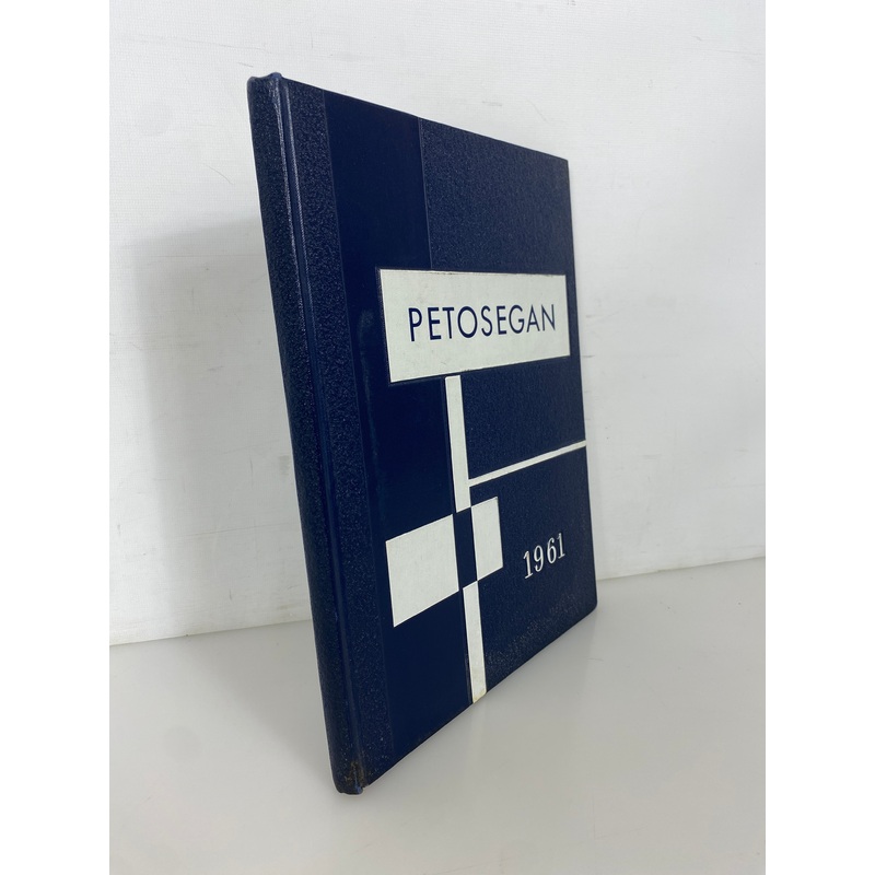 1961 Petoskey High School Yearbook Petosegan Petoskey Michigan HC