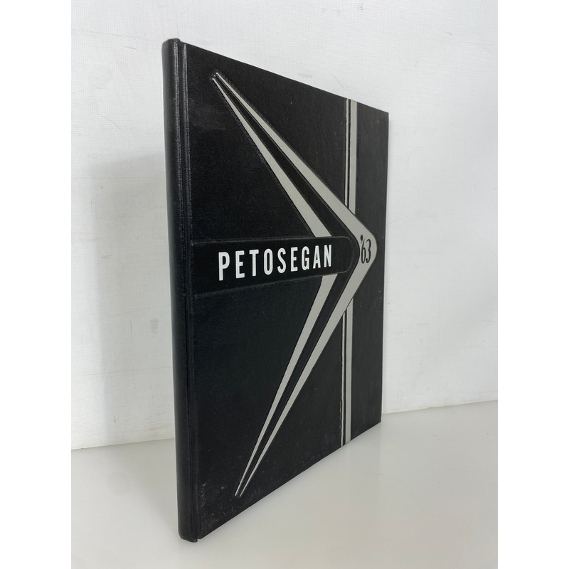 1963 Petoskey High School Yearbook Petosegan Petoskey Michigan HC