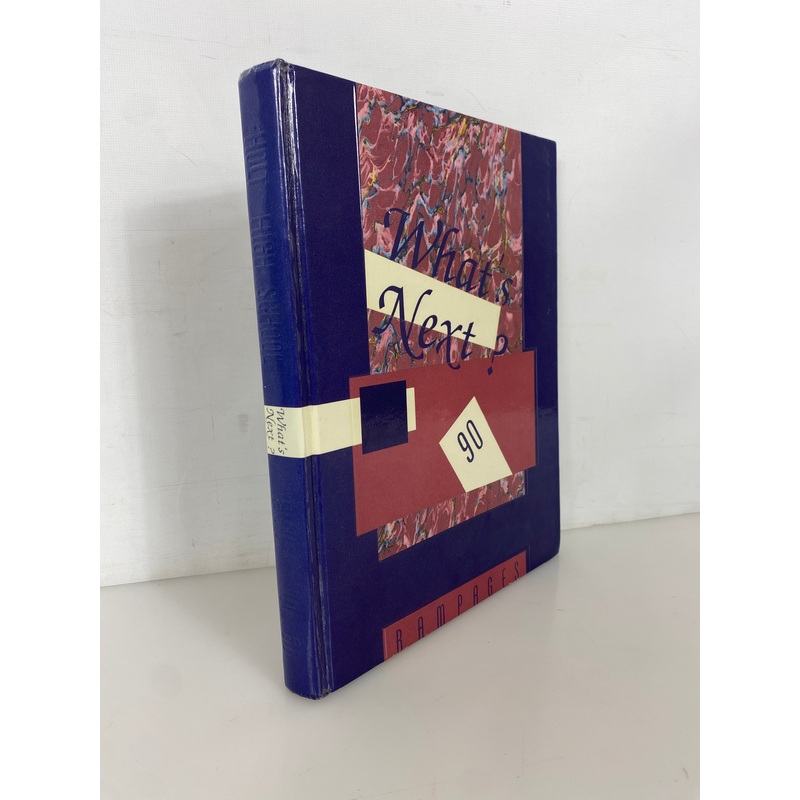 1990 Holt High School Yearbook Rampages Holt Michigan HC