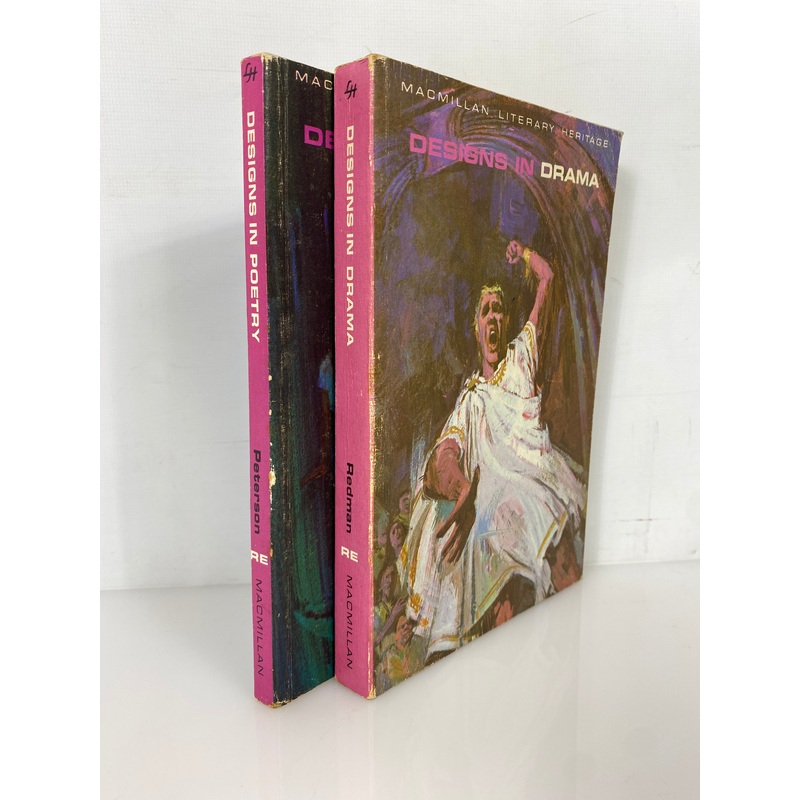 2 Vols: Designs in Drama/Designs in Poetry Macmillan Literary Heritage SC