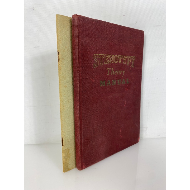 2 Vols: Stenotypy Theory Manual/ The Set of the Sail Stenotype Practice 1938-40