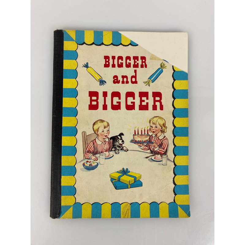 Bigger and Bigger The Twins Inez Hogan Vintage Children’s Book 1946