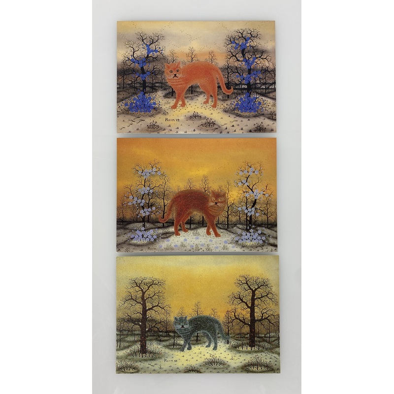 Cat Themed Postcards by Manfred Horn